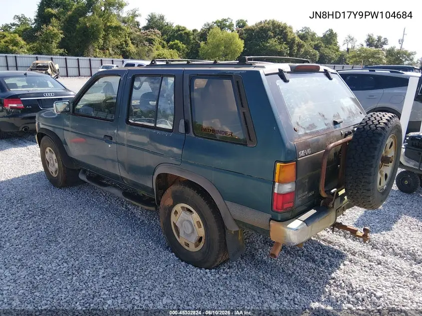 1993 Nissan Pathfinder Xe/Se VIN: JN8HD17Y9PW104684 Lot: 45302824