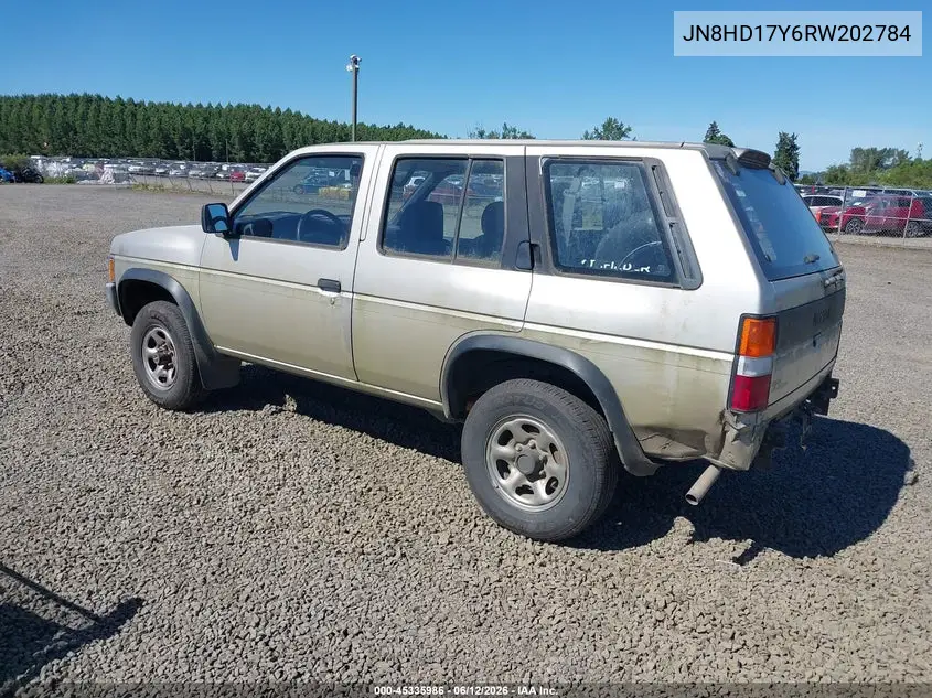 1994 Nissan Pathfinder Le/Se/Xe VIN: JN8HD17Y6RW202784 Lot: 45335986