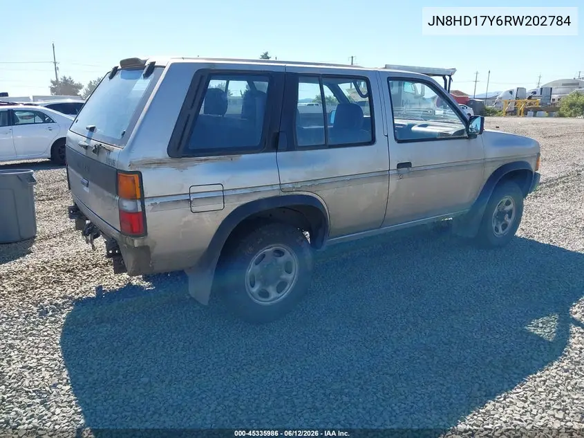 1994 Nissan Pathfinder Le/Se/Xe VIN: JN8HD17Y6RW202784 Lot: 45335986
