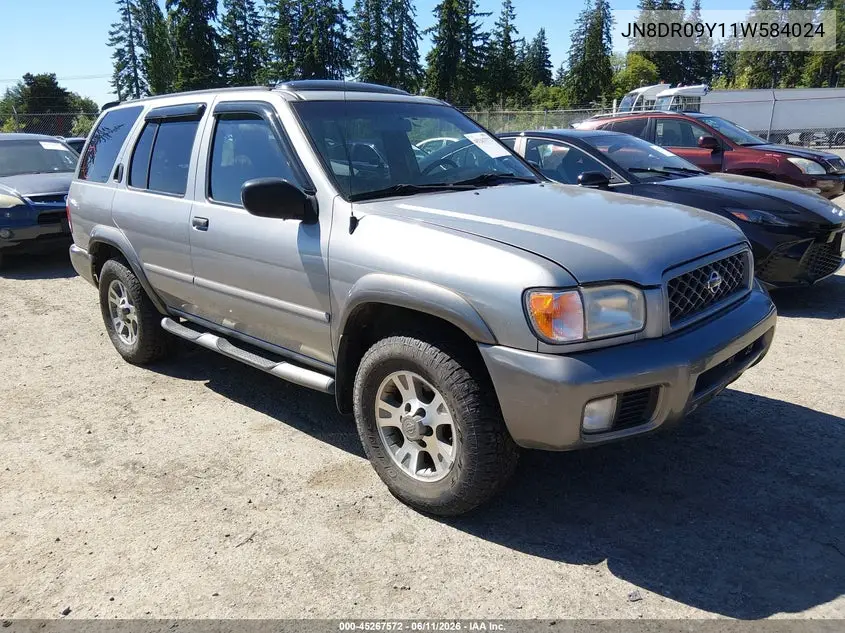 2001 Nissan Pathfinder Se VIN: JN8DR09Y11W584024 Lot: 45267572