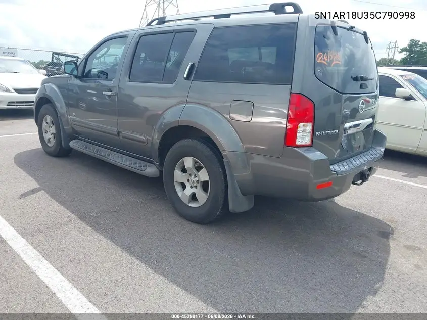 5N1AR18U35C790998 2005 Nissan Pathfinder Se