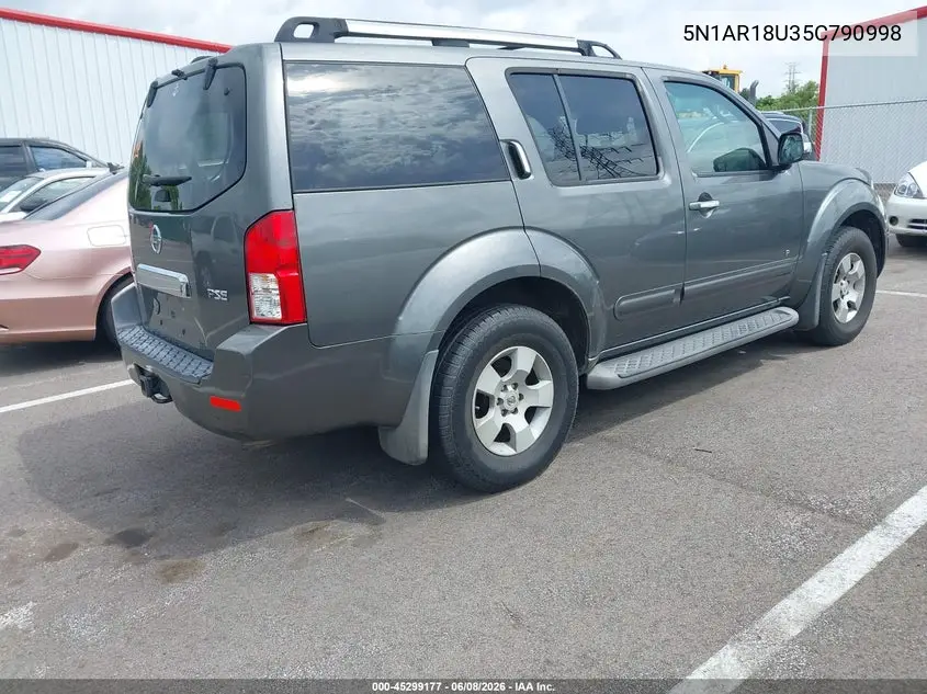 5N1AR18U35C790998 2005 Nissan Pathfinder Se