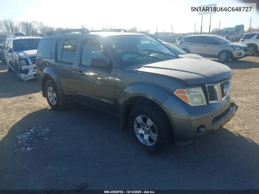 5N1AR18U66C648727 2006 Nissan Pathfinder S