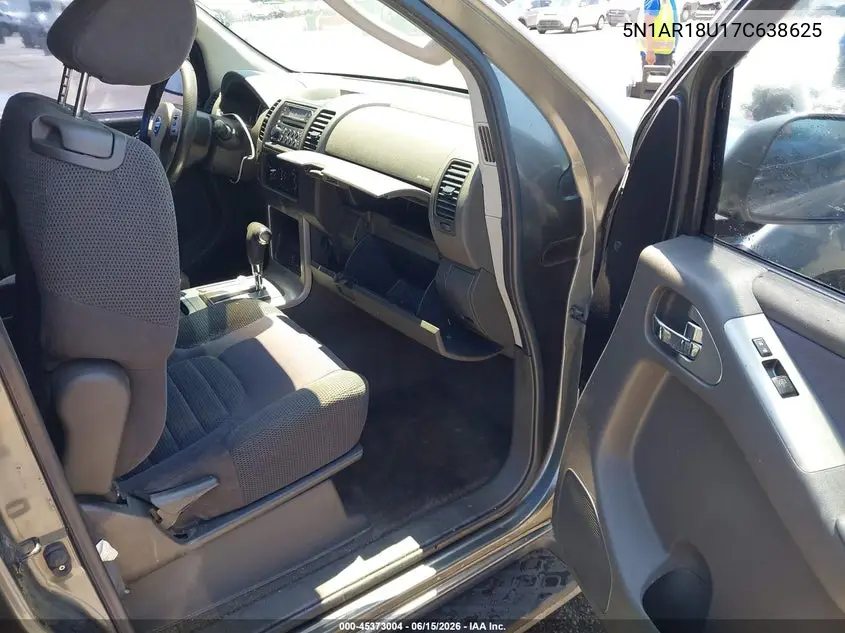 2007 Nissan Pathfinder Se VIN: 5N1AR18U17C638625 Lot: 45373004