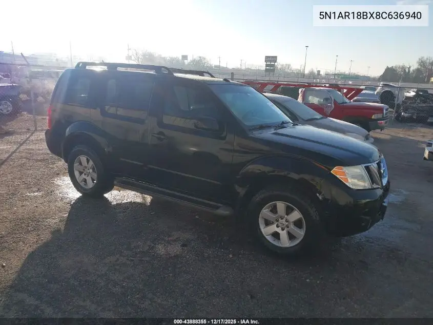 5N1AR18BX8C636940 2008 Nissan Pathfinder Se