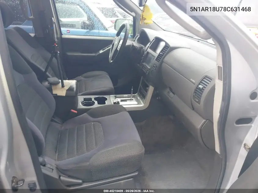 2008 Nissan Pathfinder Se VIN: 5N1AR18U78C631468 Lot: 45210409