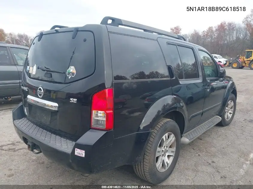 5N1AR18B89C618518 2009 Nissan Pathfinder Se