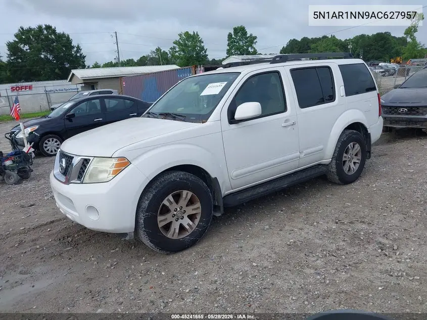 2010 Nissan Pathfinder Se VIN: 5N1AR1NN9AC627957 Lot: 45241655