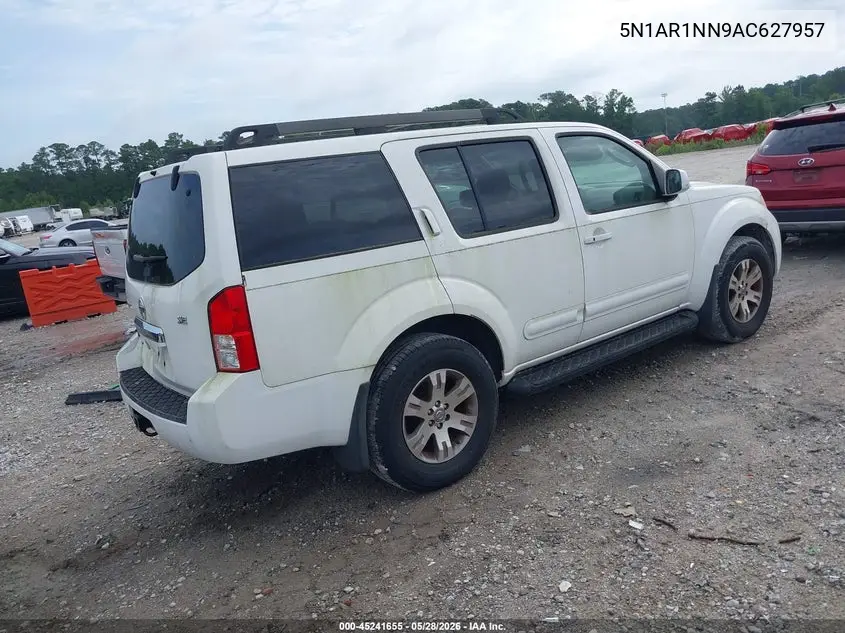2010 Nissan Pathfinder Se VIN: 5N1AR1NN9AC627957 Lot: 45241655