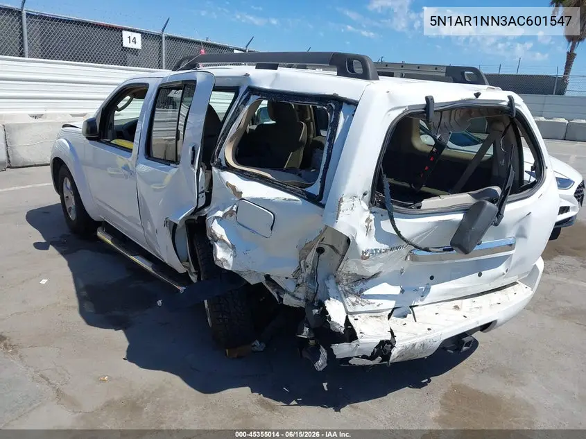 2010 Nissan Pathfinder S Fe+ VIN: 5N1AR1NN3AC601547 Lot: 45355014