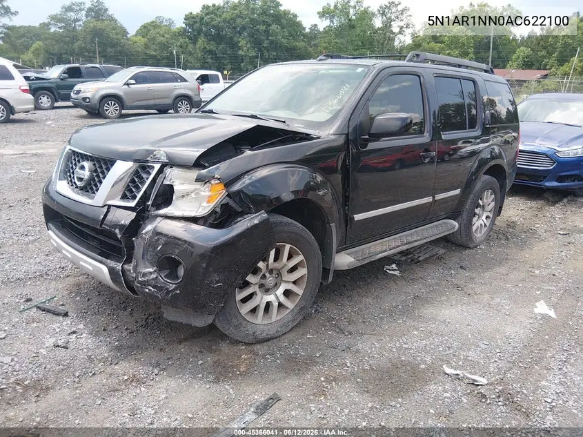 2010 Nissan Pathfinder Le VIN: 5N1AR1NN0AC622100 Lot: 45366041