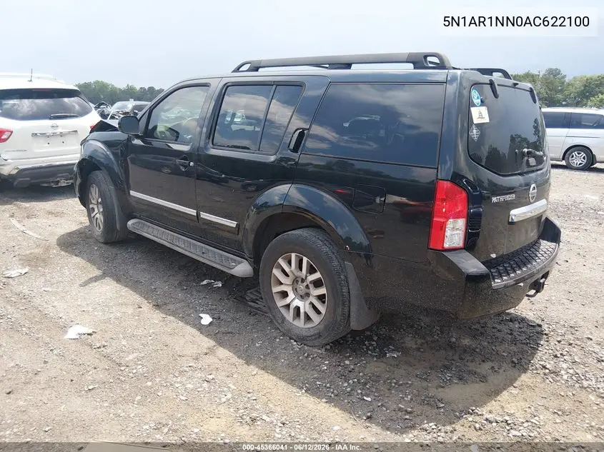 2010 Nissan Pathfinder Le VIN: 5N1AR1NN0AC622100 Lot: 45366041