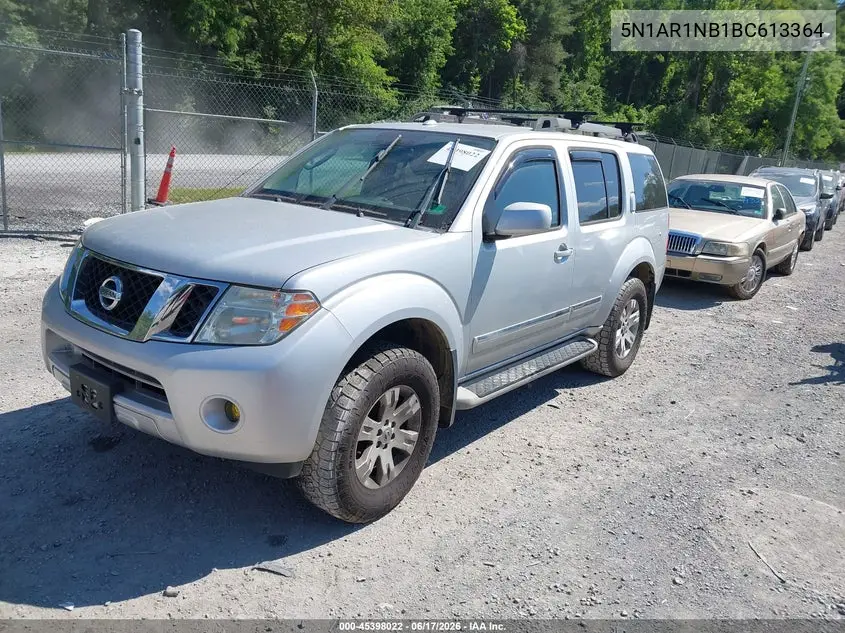 2011 Nissan Pathfinder Silver VIN: 5N1AR1NB1BC613364 Lot: 45398022