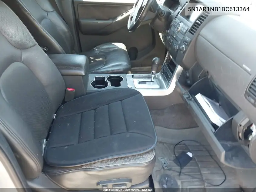 2011 Nissan Pathfinder Silver VIN: 5N1AR1NB1BC613364 Lot: 45398022