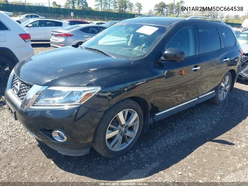 5N1AR2MM5DC664538 2013 Nissan Pathfinder Platinum