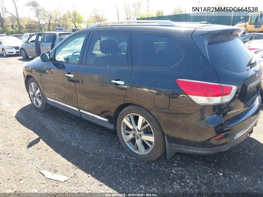 5N1AR2MM5DC664538 2013 Nissan Pathfinder Platinum