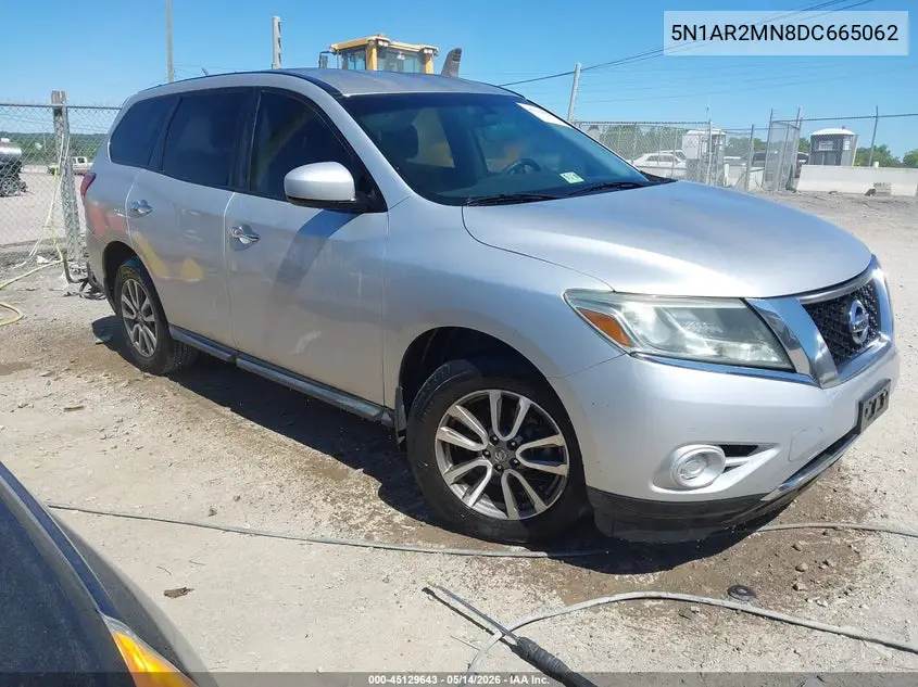 2013 Nissan Pathfinder S VIN: 5N1AR2MN8DC665062 Lot: 45129643