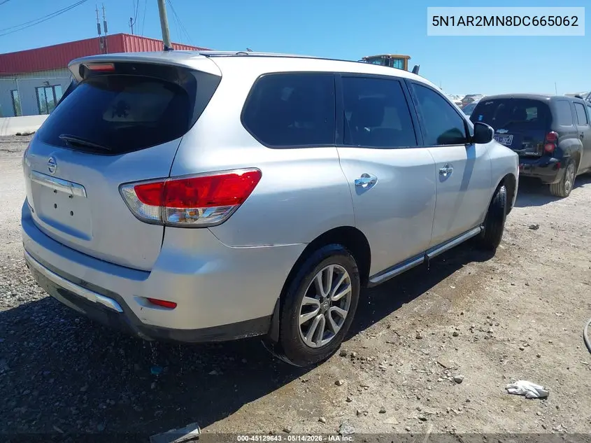 2013 Nissan Pathfinder S VIN: 5N1AR2MN8DC665062 Lot: 45129643