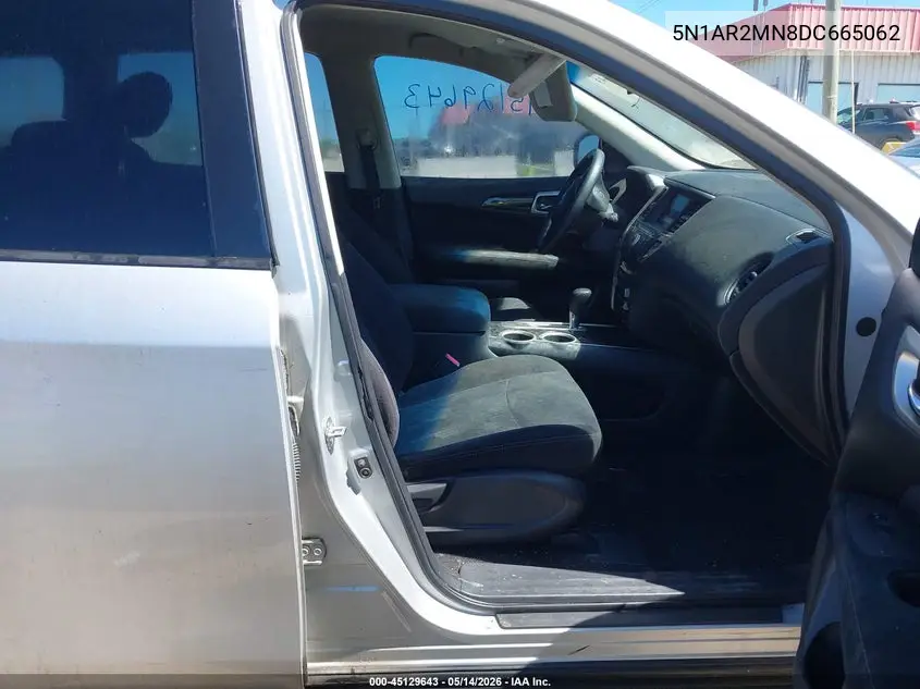 2013 Nissan Pathfinder S VIN: 5N1AR2MN8DC665062 Lot: 45129643