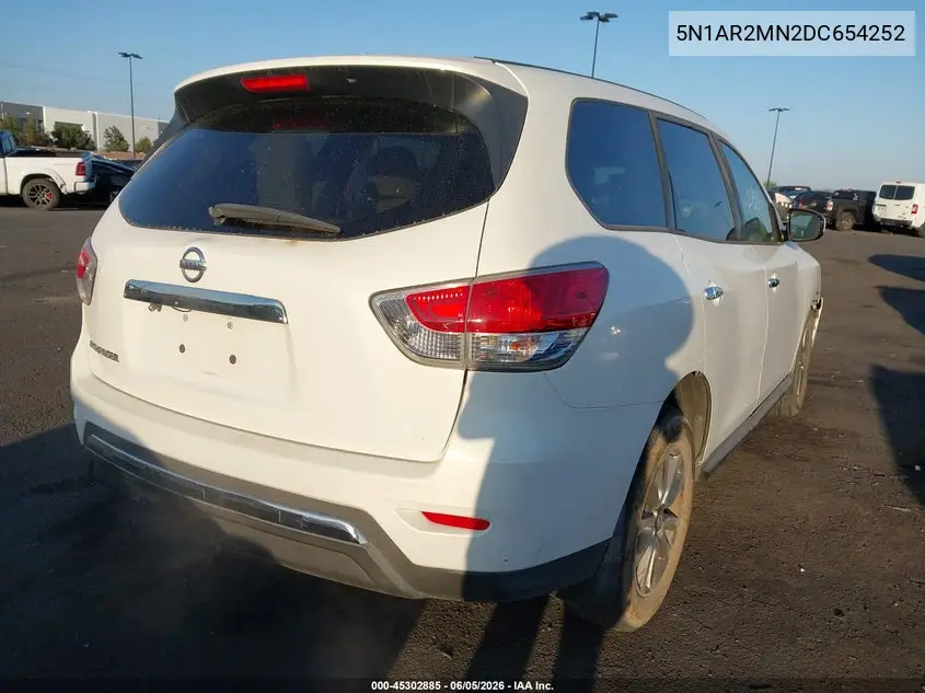 5N1AR2MN2DC654252 2013 Nissan Pathfinder S
