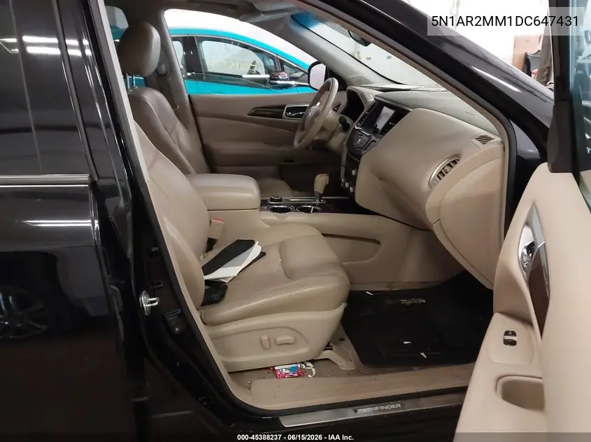 2013 Nissan Pathfinder Sl VIN: 5N1AR2MM1DC647431 Lot: 45388237