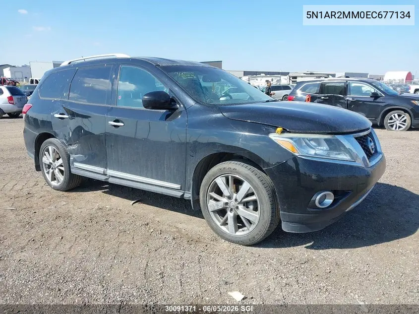 2014 Nissan Pathfinder S/Sv/Sl/Platinum VIN: 5N1AR2MM0EC677134 Lot: 30091371