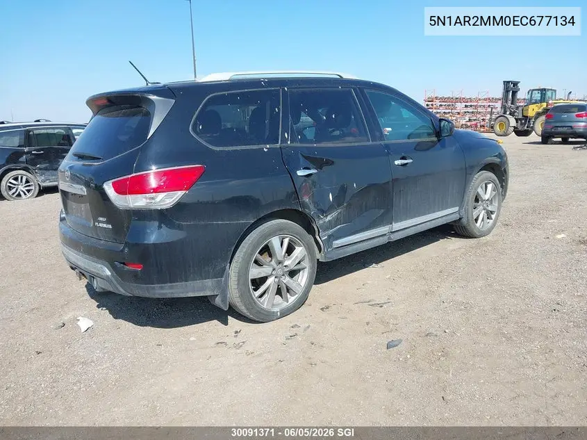 2014 Nissan Pathfinder S/Sv/Sl/Platinum VIN: 5N1AR2MM0EC677134 Lot: 30091371
