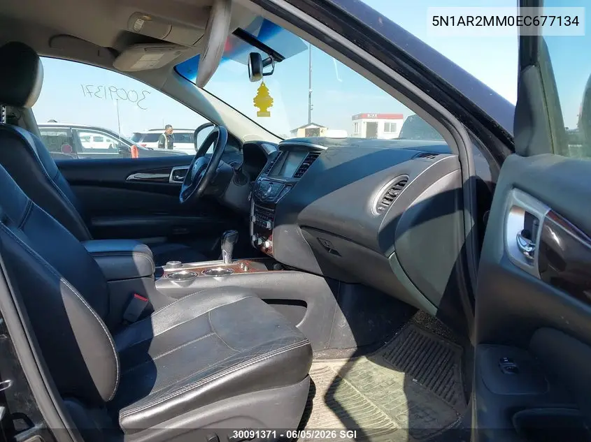 2014 Nissan Pathfinder S/Sv/Sl/Platinum VIN: 5N1AR2MM0EC677134 Lot: 30091371
