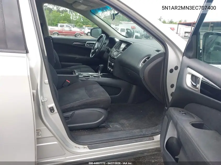 2014 Nissan Pathfinder Sv VIN: 5N1AR2MN3EC707400 Lot: 44907772