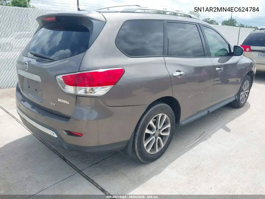 2014 Nissan Pathfinder Sv VIN: 5N1AR2MN4EC624784 Lot: 45319493