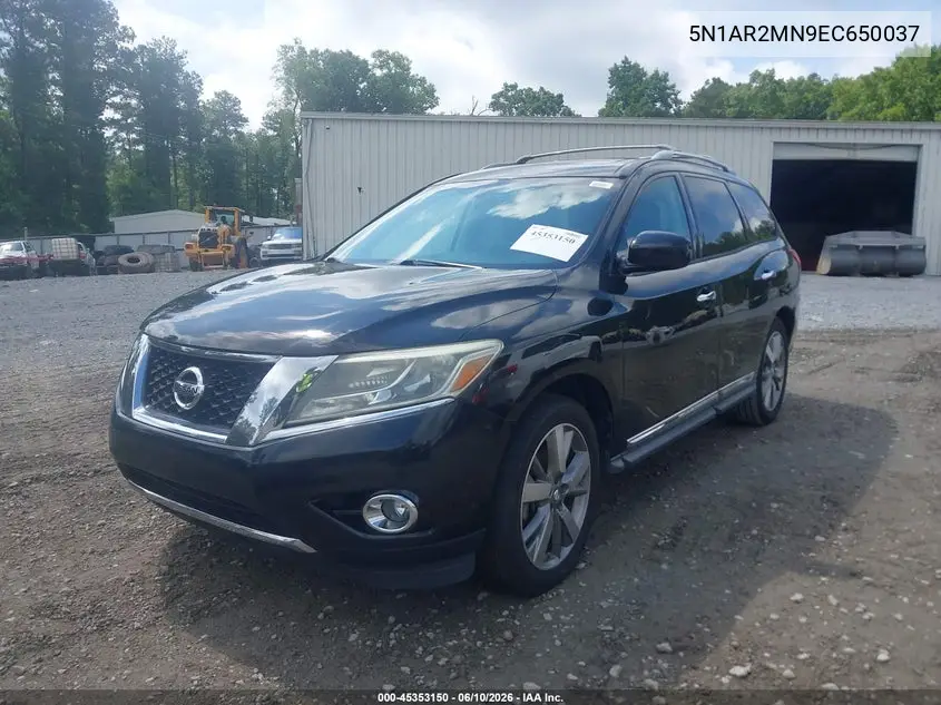 2014 Nissan Pathfinder Platinum VIN: 5N1AR2MN9EC650037 Lot: 45353150