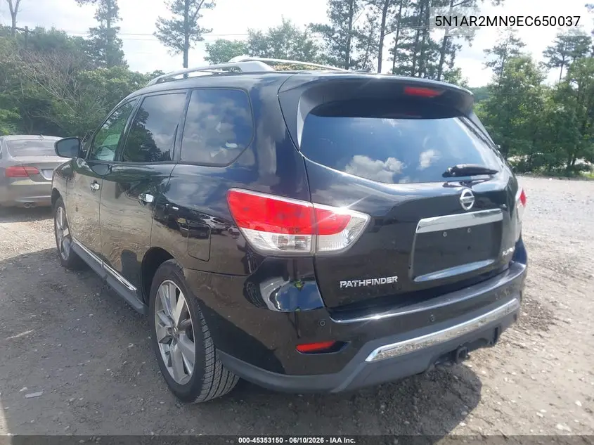 2014 Nissan Pathfinder Platinum VIN: 5N1AR2MN9EC650037 Lot: 45353150