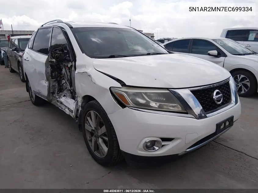 2014 Nissan Pathfinder Platinum VIN: 5N1AR2MN7EC699334 Lot: 45363511