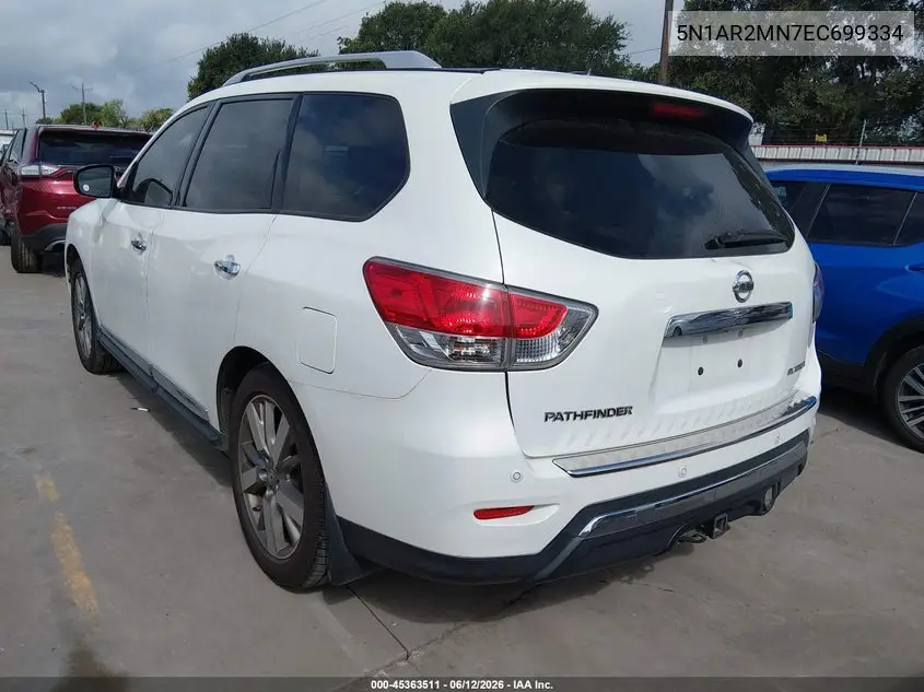 2014 Nissan Pathfinder Platinum VIN: 5N1AR2MN7EC699334 Lot: 45363511