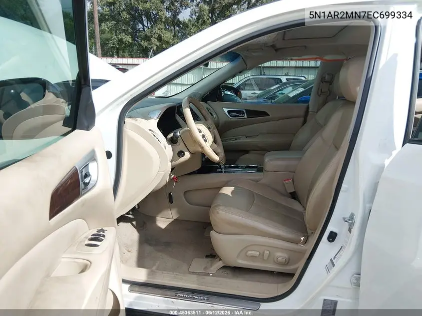 2014 Nissan Pathfinder Platinum VIN: 5N1AR2MN7EC699334 Lot: 45363511