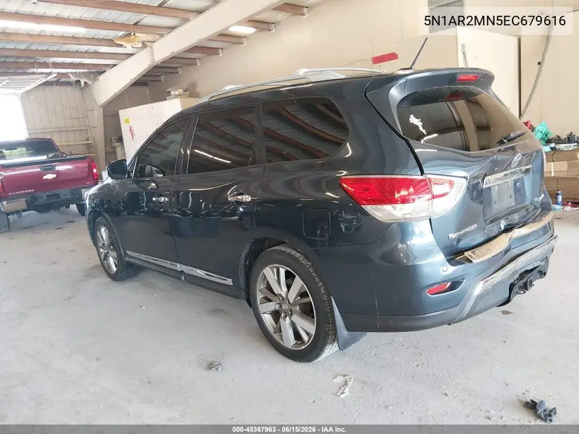 2014 Nissan Pathfinder Platinum VIN: 5N1AR2MN5EC679616 Lot: 45367963