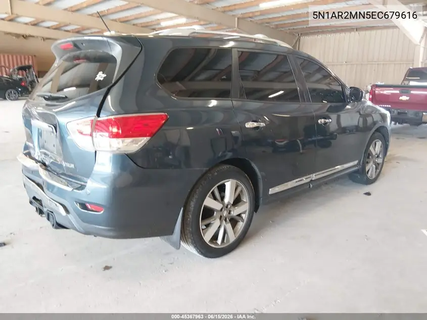 2014 Nissan Pathfinder Platinum VIN: 5N1AR2MN5EC679616 Lot: 45367963