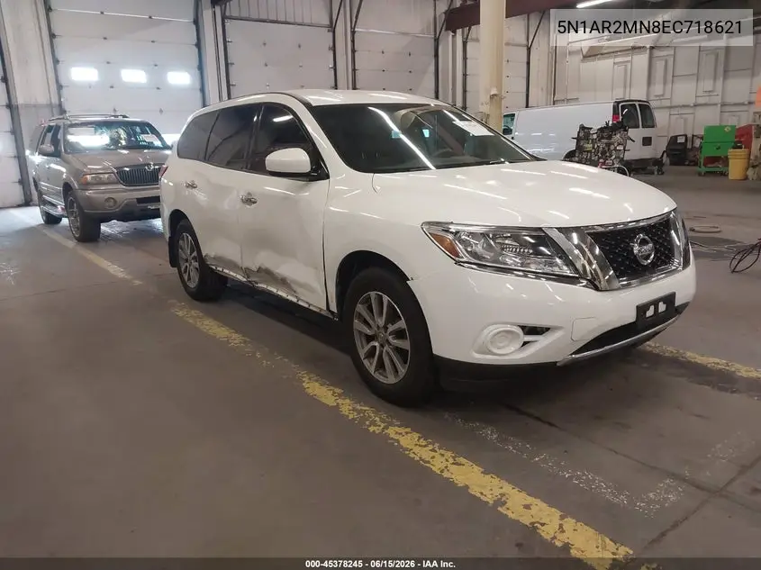 2014 Nissan Pathfinder S VIN: 5N1AR2MN8EC718621 Lot: 45378245