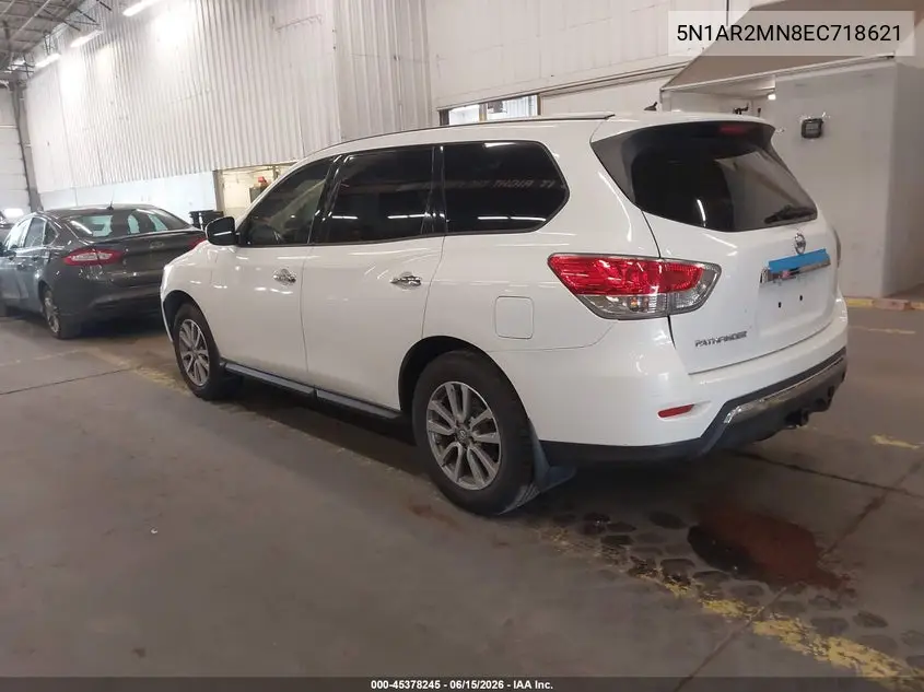 2014 Nissan Pathfinder S VIN: 5N1AR2MN8EC718621 Lot: 45378245