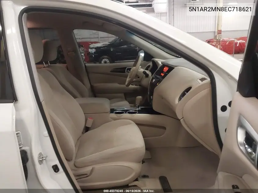 2014 Nissan Pathfinder S VIN: 5N1AR2MN8EC718621 Lot: 45378245