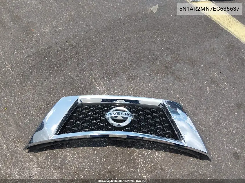 2014 Nissan Pathfinder Platinum VIN: 5N1AR2MN7EC636637 Lot: 45404226