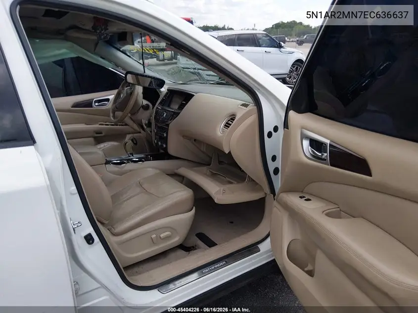 2014 Nissan Pathfinder Platinum VIN: 5N1AR2MN7EC636637 Lot: 45404226