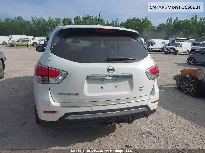 2015 Nissan Pathfinder S/Sv/Sl/Platinum VIN: 5N1AR2MM9FC666831 Lot: 12621418