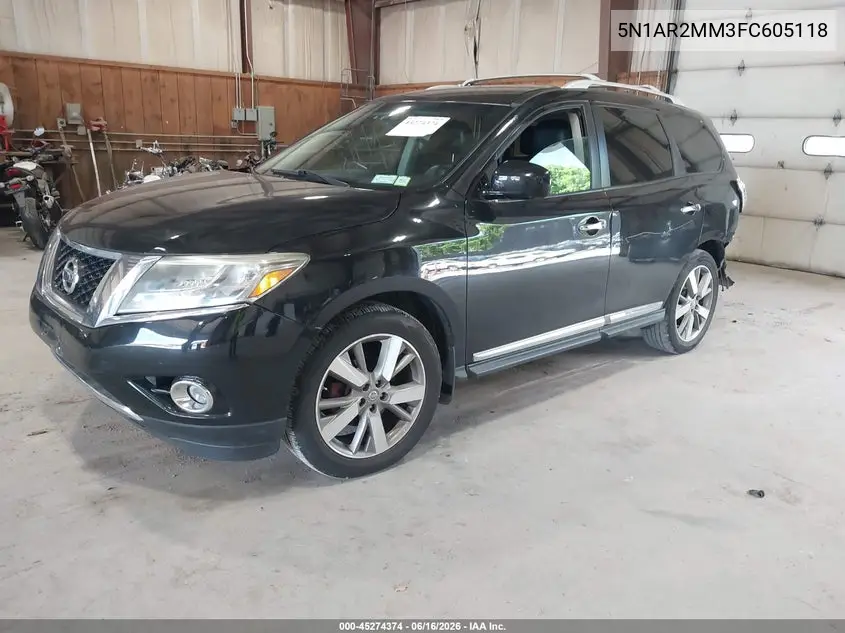 2015 Nissan Pathfinder Platinum VIN: 5N1AR2MM3FC605118 Lot: 45274374