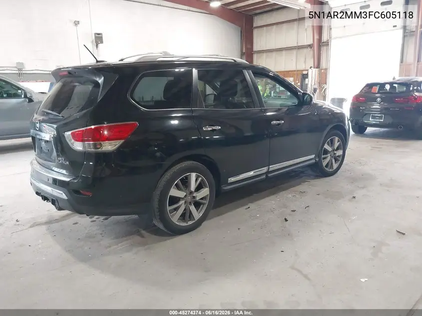 2015 Nissan Pathfinder Platinum VIN: 5N1AR2MM3FC605118 Lot: 45274374