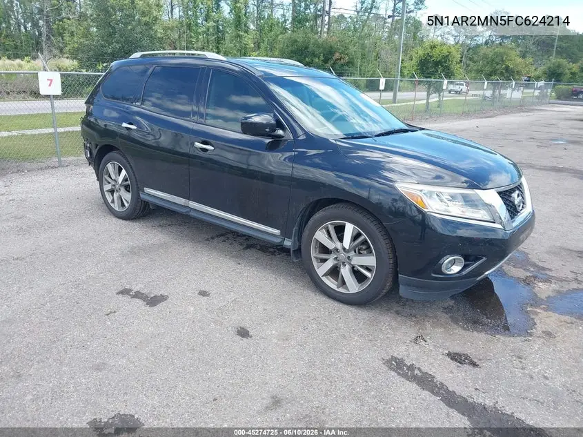 2015 Nissan Pathfinder Platinum VIN: 5N1AR2MN5FC624214 Lot: 45274725