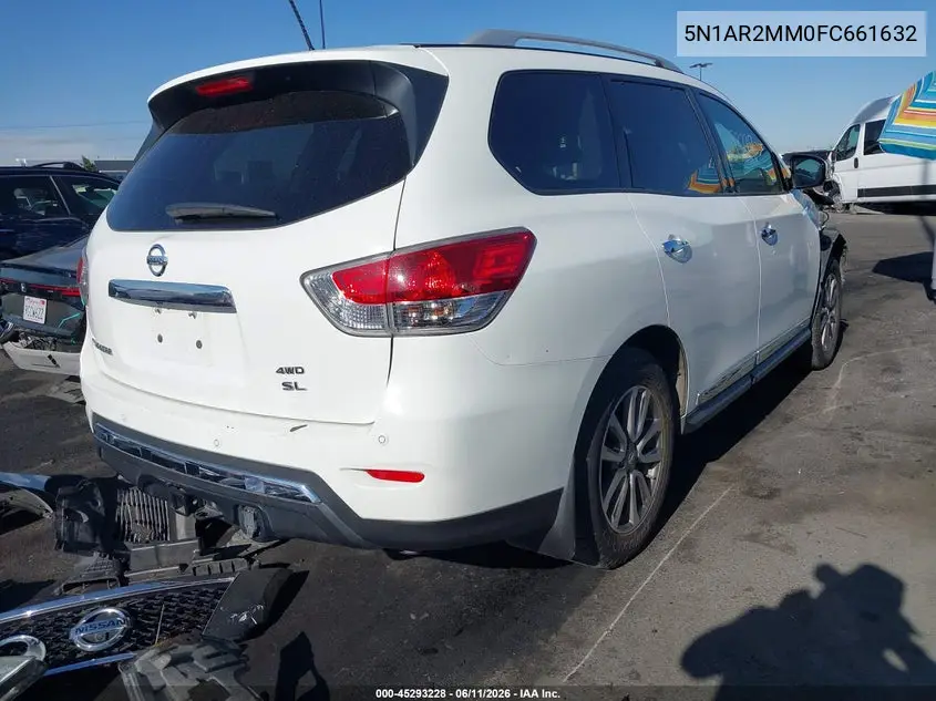 2015 Nissan Pathfinder Sl VIN: 5N1AR2MM0FC661632 Lot: 45293228
