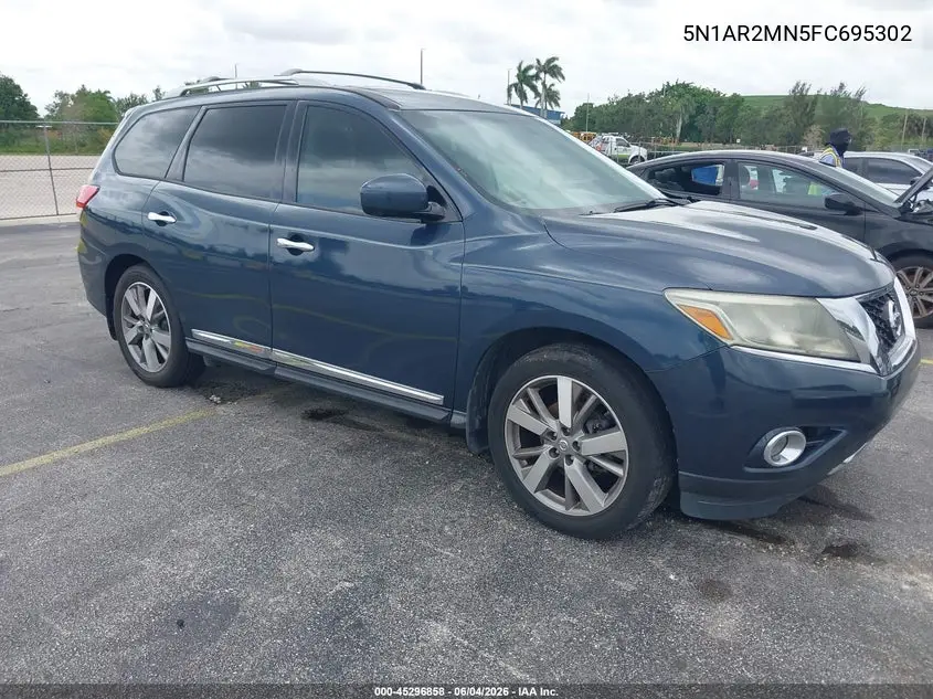 2015 Nissan Pathfinder Platinum VIN: 5N1AR2MN5FC695302 Lot: 45296858