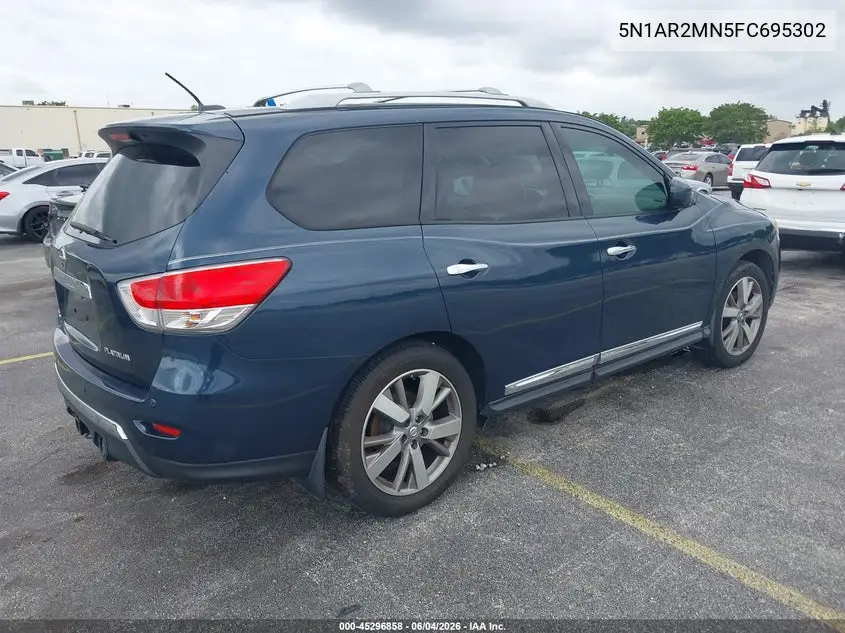 2015 Nissan Pathfinder Platinum VIN: 5N1AR2MN5FC695302 Lot: 45296858