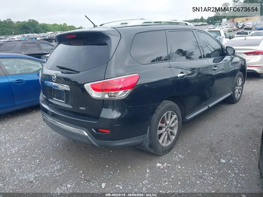 2015 Nissan Pathfinder S VIN: 5N1AR2MM4FC673654 Lot: 45325116